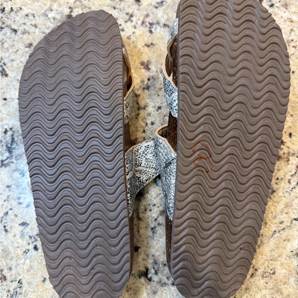 Time and Tru Snake Print Buckle Sandals - Picture 3 of 5